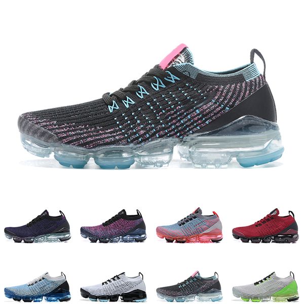 

fashion men women 3.0 plus running shoes triple black iron grey gum total orange white mens trainer