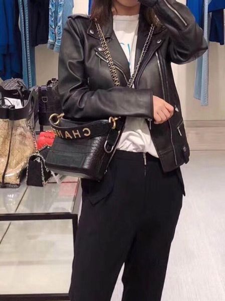 

2019 brand lady bag cortical chain handbags fashion crossbody bag wallet classic handbags purses femme backpack, Black