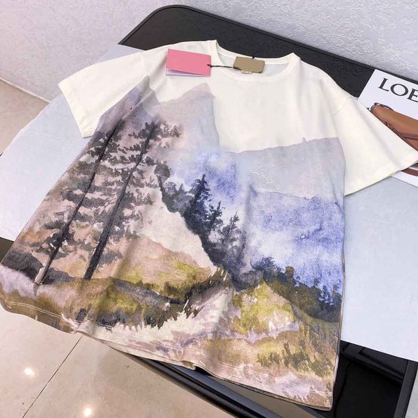 

2021ss spring and summer new high grade cotton printing short sleeve round neck panel t-shirt size: m-l-xl--xxxl color: black white n36s5, Black;brown