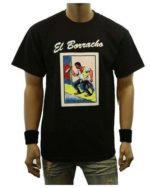 

funny graphic t-shirts el borracho loteria borracho mexican printed urban tee new cool tee shirt sport hooded sweatshirt hoodie