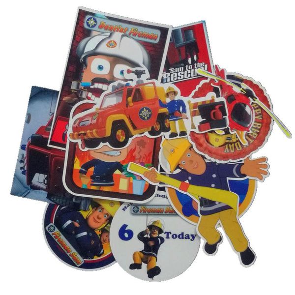 

11pcs pack fireman adesivi kids stickers cartoon for luggage wall car lapbicycle motorcycle lapcute toys bbywav lg2010
