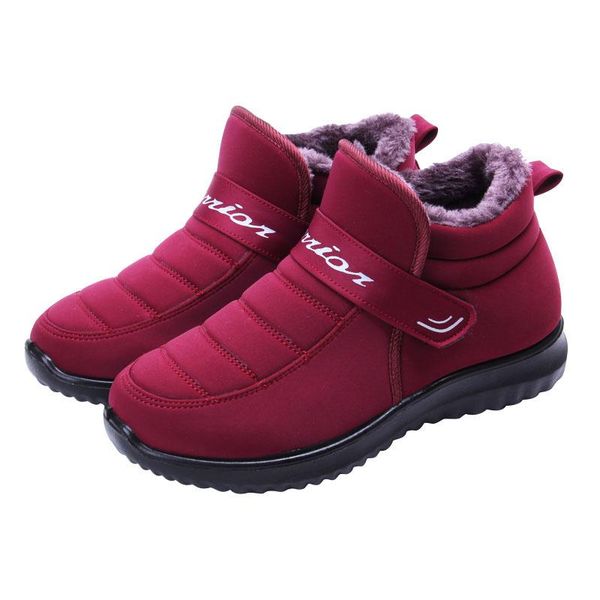 

sequin cloth, winter snow boots, lightweight non-slip warm waterproof plush winter boots; soft bottom women's boots, Black