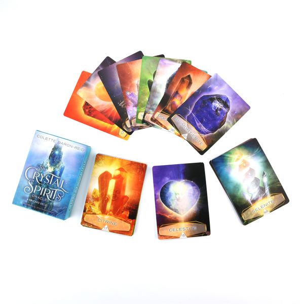 

in stock crystal spirit tarot oracle deck tarot deck cards game witch tarot deck table card board game party playing cards family games