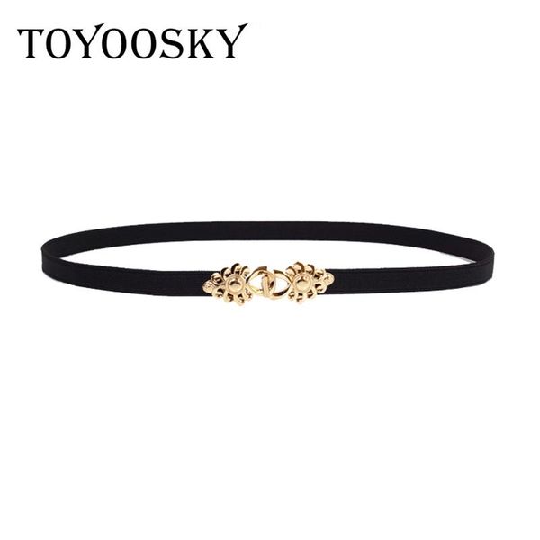

2020 new arrival fashion women blet metal floral interlock buckle elastic waist belt black luxury belts for dress, Black;brown