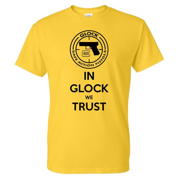 

sport 2020 new glock letter pattern print t-shirt handgun logo fashion streetwear men women cotton t shirt tees male