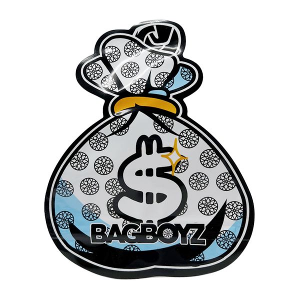 

in stock die cut resealable mylar bags 3.5g glossy aluminum foil plasstic packaging bags bagboyz gorilla