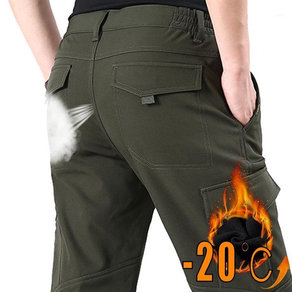 

tactical pant men autumn winter hiking trekking army thick warm trouser male plus size 4xl waterproof outdoor pant mens1, Black