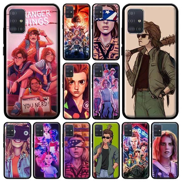 

stranger things case for samsung galaxy a51 a71 m51 m40 a31 a41 a91 a21s m30s m31 soft bolso mobile coque capa