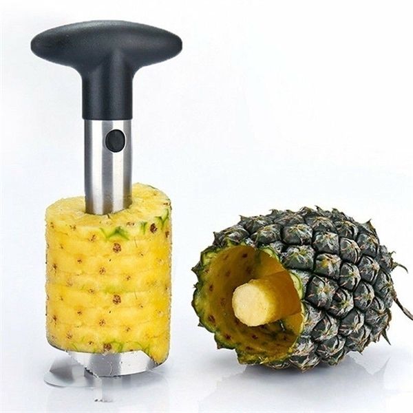 

нержавеющая сталь фрукты бур slicer овощечистка стволовые remover cutter кухня инструмент ананас нож с опп пакет dhf2918