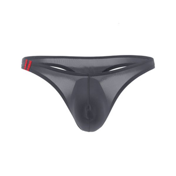 

new men's smooth g-strings underwear t-back briefs breathable tangas thong lingerie under, Black;white