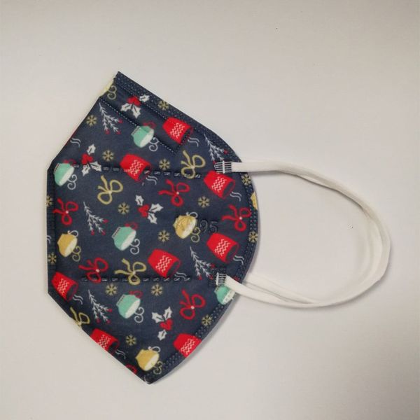 

factory2unelayer christmas fashion non-woven k95 disposable face 5 masks earloop dust-proof masque 10 styles print santa