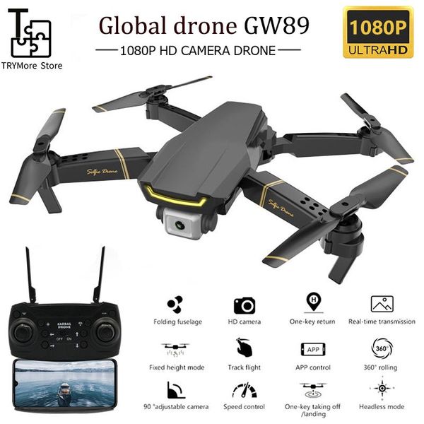 

drones global drone gw89 folding aerial with 1080p hd camera gravity sensor long-lasting quadcopter vs e58 gd89