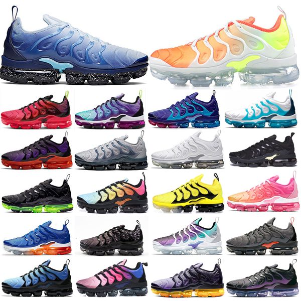 

tn plus se game royal mens running shoes triple black hyper violet gray wolf anthracite hornets aqua sports trainers sneakers shoes 36-45