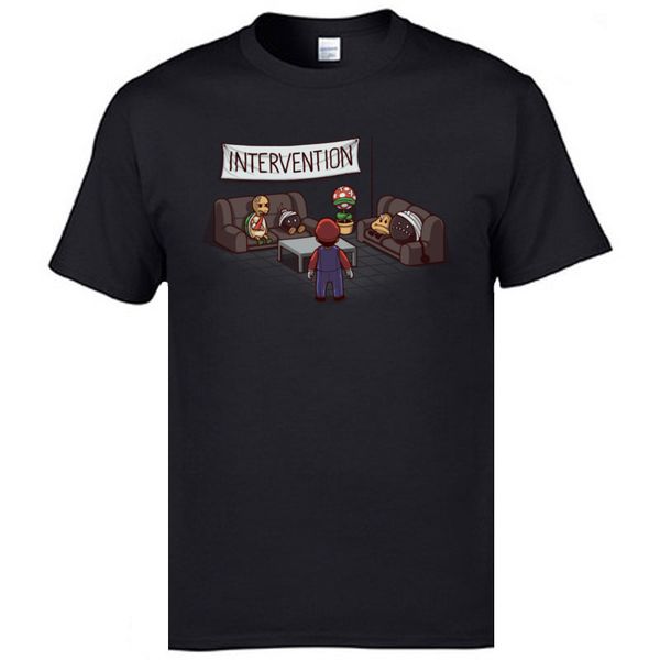 

black magic mushrooms intervention super mario shirts camiseta cotton fabric men casual hoodie designers t shirts sweatshirt