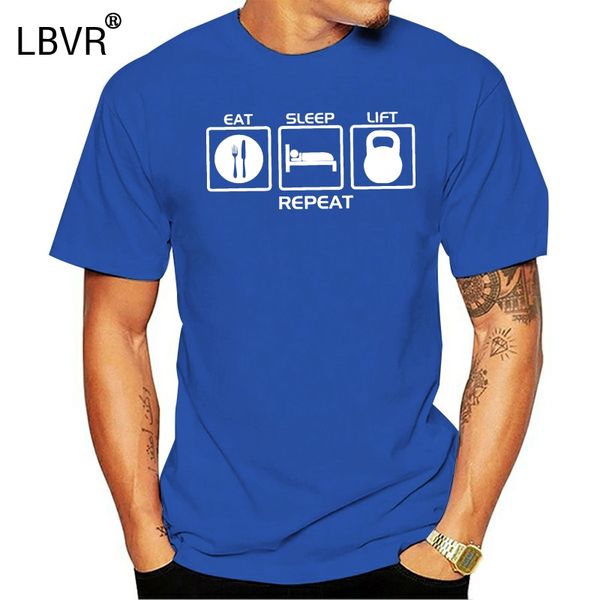 

new premium eat sleep lift kettlebell men's black t shirts sports long cycle weights short sleeve t shirt sport hooded sweatshirt hoodi