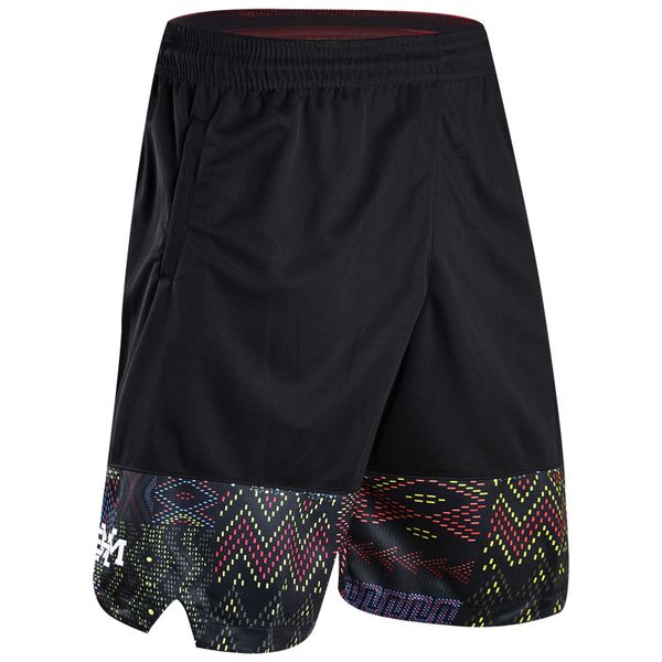 

running shorts basketball men knee length elastic waist fitness sports breathable feminino jogging male plus size, Black;blue