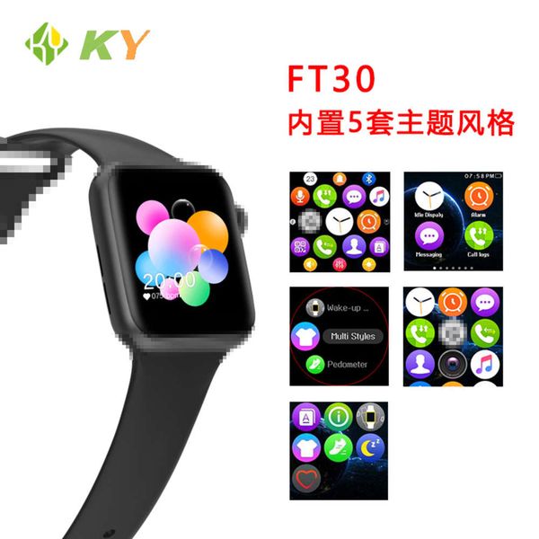 

ft30 smart watch mtk2502 bluetooth call 5 sets of ui custom switching android / ios