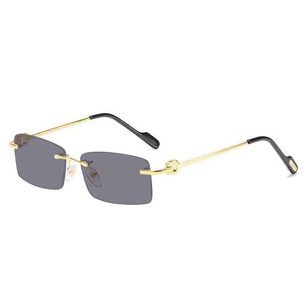 

70% off clearance online new kajia frameless men's women's sunglasses, trendy sunglasses and small box optical glasses, White;black