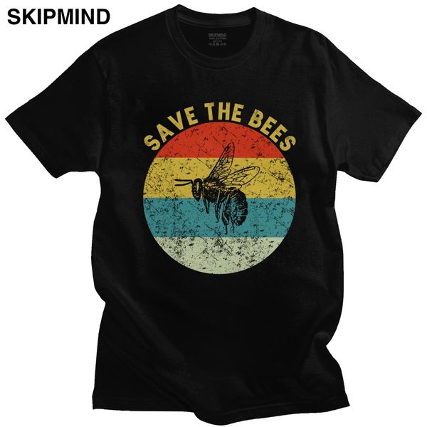 

cool male vintage save the bee short sleeve round neck printed beekeeper love bees apparel gift sport hooded sweatshirt hoodie t shirt