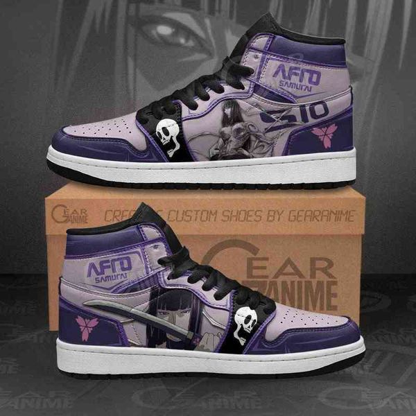 

afro samurai sio sneakers custom anime sho, Black
