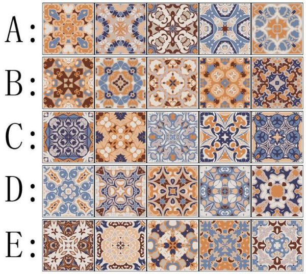 

20cm*100cm abic style tile staircase sticker personalized corridor stair decoration floor wall sticker customization wall moroccan style-022