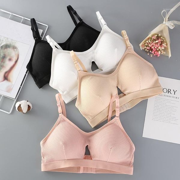 

crop bra underwear women hollow out padded bralette cozy lingerie female soft lenceria femme knitted soutien gorge1, Black;white