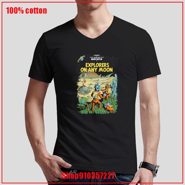 

тинтин explorers на любых луну летней майки классических пользовательских майки casual топы тройники с коротким рукавом горячей тенниски спо