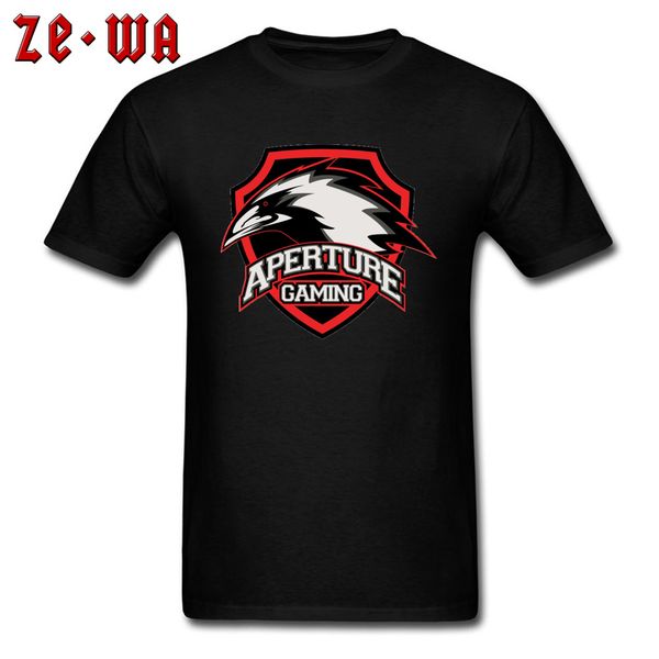 

sport aperture gaming logo 100% cotton men short sleeve t shirt crazy clothing shirt cool fashion men's regular t-shirts on sale