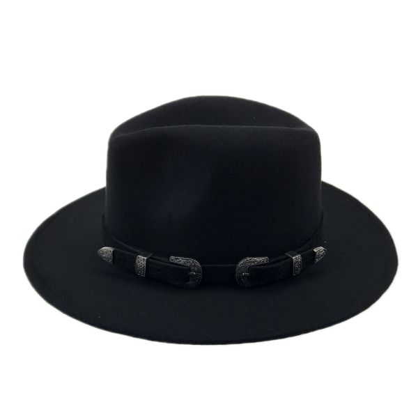 

special felt hat men fedora hats with belt women vintage trilby caps wool fedora warm jazz hat chapeau femme feutre yy17094 201028, Blue;gray