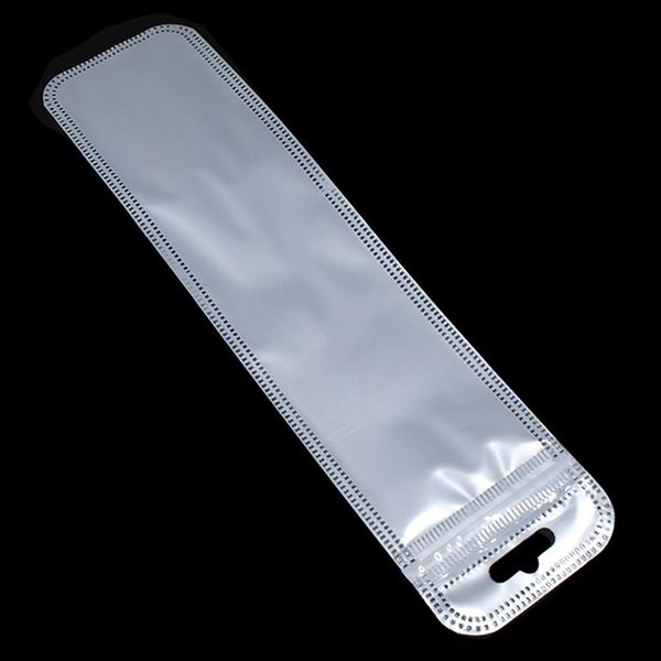 

200pcs lot long style plastic clear white zip lock storage package bag resealable zipper electronics retail pen packing pouch h sqcnzq