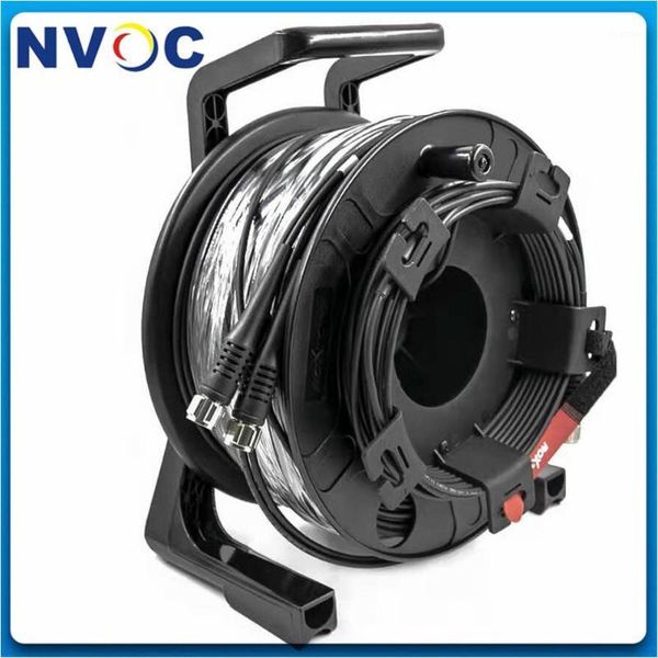 

mm om3-150 4c odc round(male) to odc male-lc/upc fiber patch cord with protable roll+4c square(female) to lc 1m fiber jumper1