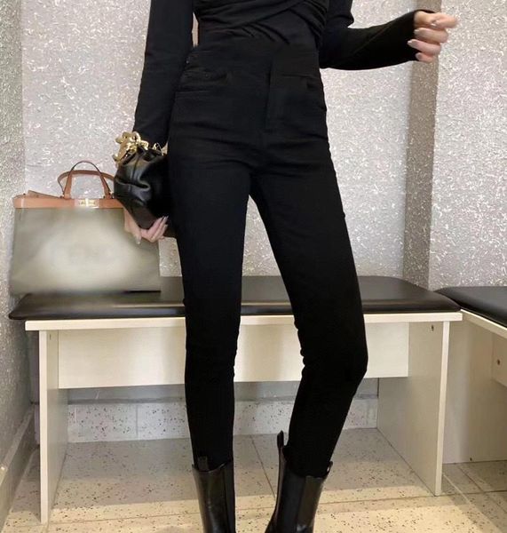 

women's pants & capris 2021 latest fashion pants, cotton wide-leg slim, Black;white