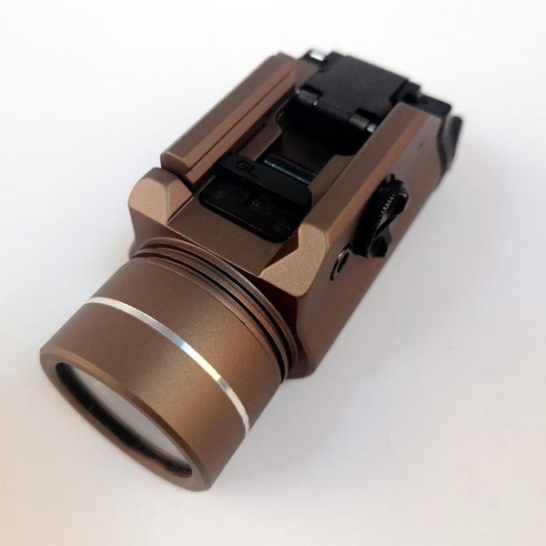 

cree xml2 weapon mounted tactical light ipx7 lightweight compact high lumen with strobe cr123a boro float glass bbypoq alice_bag