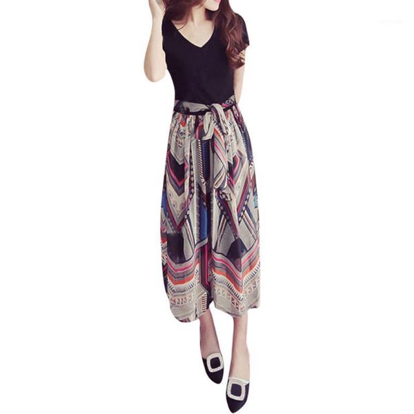 

elegant women summer dress vintage floral print printed shorts sleeve long dress office work dresses plus size sundress vestidos1, Black;gray