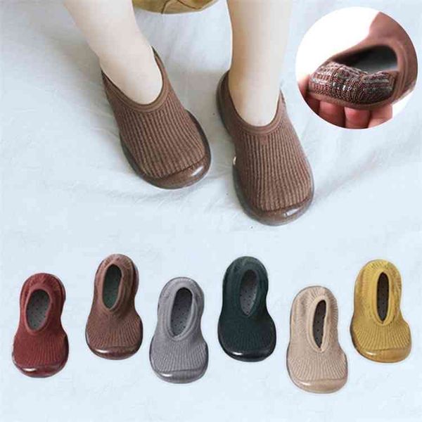 

baby boys girls sock shoes autumn non-slip floor socks kids soft rubber sole toddler with soles