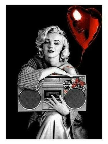 

mr brainwash happy birthday to me marilyn monroe home decor handpainted &hd print oil painting on canvas wall art canvas pictures 201026