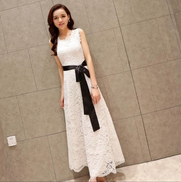 

summer solid colors elegant flower lace crochet women clothed black white sleeves dressed in party q150 gelu, Black;gray
