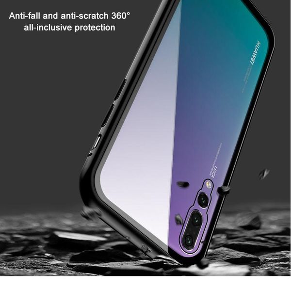 

magnetic case on honor 10 lite 10 light 20 pro double side tempered glass cover for huawei p30 lite qylisq