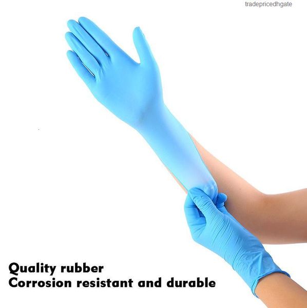 

nitrile food latex industrial 100pcs glove grade mechanic waterproof disposable work safety gloves