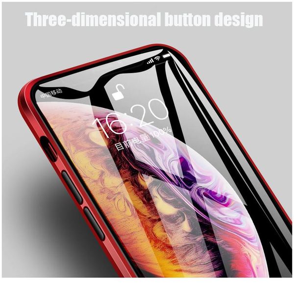 

360 magnetic metal case for iphone 11 pro x xr xs max double side tempered glass cover for iphone 11 wmtxrh