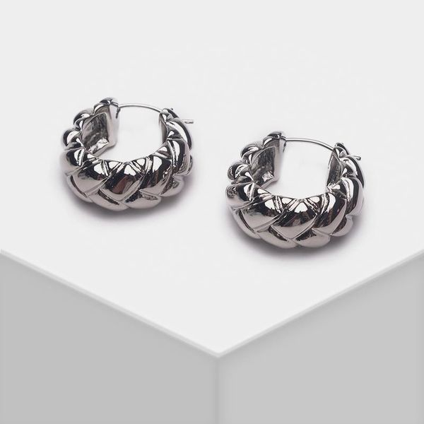 

hoop & huggie amorita boutique stylish retro circle earrings, Golden;silver