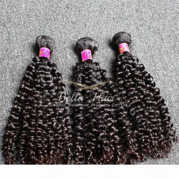 

10-24 inch 4pcs lot human hair extentions malaysian hair grade 9a natural black curly hair weft ing