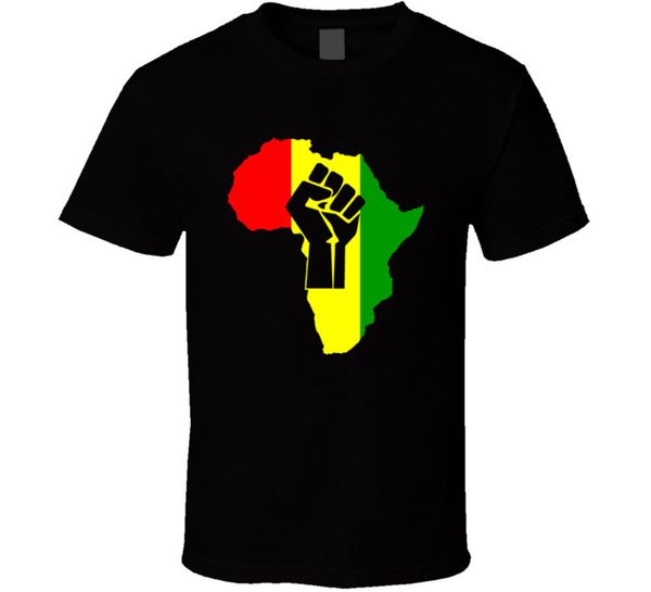 

sport africa power men t shirt size s 3xl rasta music cotton short sleeve