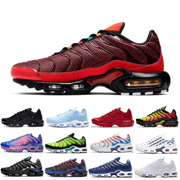 

tn plus se mens sneakers psychic blue total crimson triple black fade chrome women mens running shoes sports trainers 40-45