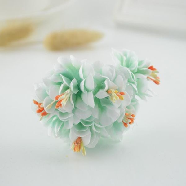 

6pcs silk carnation christmas wreath decor for home wedding new year fake stamens diy a cap garlands gifts artificial qylzqr