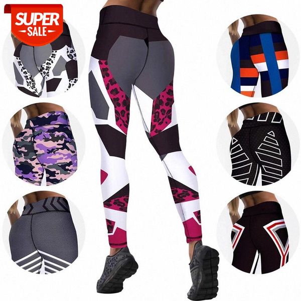 

new high waist fitness printed leggings women workout push up legging fashion bodybuilding jeggings women pants #ga9x, Black;white