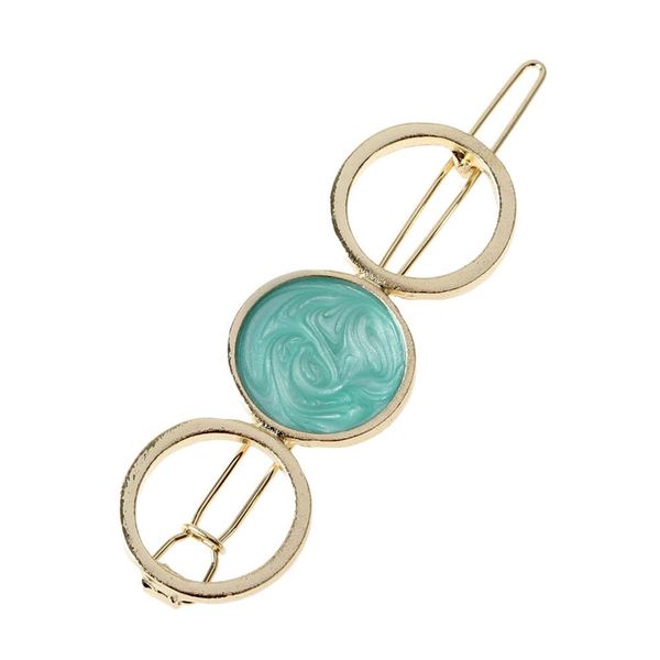 

клипы моды женщина vintage геометрической звезда волос металл геометрического сплава star circle hairgrip девушка заколка для волос аксессуа