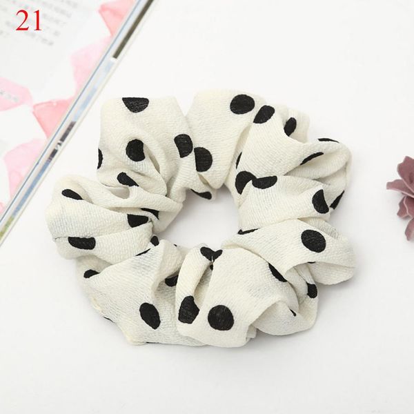 

2020 striped dot printed scrunchie for women girls elastic hair bands ponytaoil holder hair accessories headwear rubber band q bbynpu