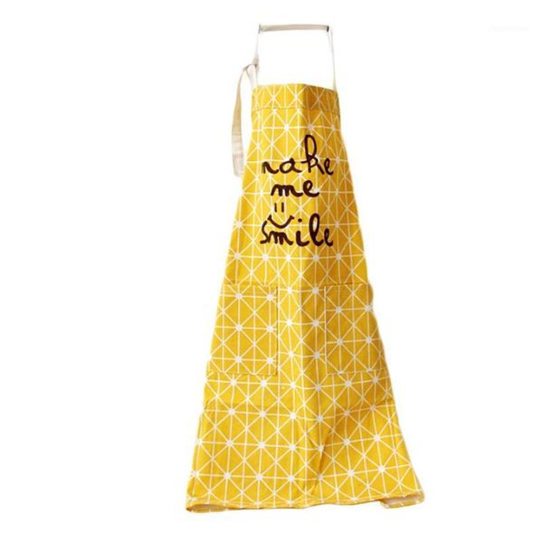 

aprons cotton&linen stripe lace edge pocket sleeveless apron kit kitchen cleaning work clothes apron1