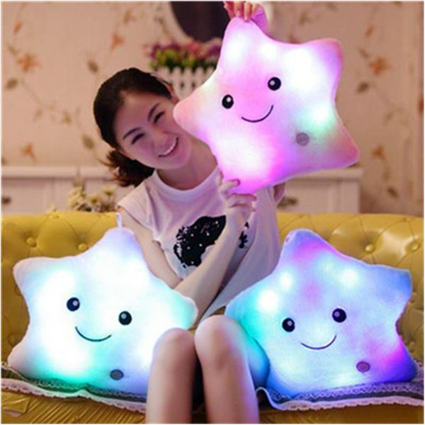 

светящиеся подушки рождественских игрушек плюшевых подушек горячей красочные starskids игрушка подарок день рождение yyt214 luminous подушка